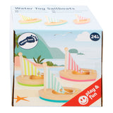 Kleines Fußspielzeug aus Holz Segelbooten, 3 Set von 3 - afbeelding 2