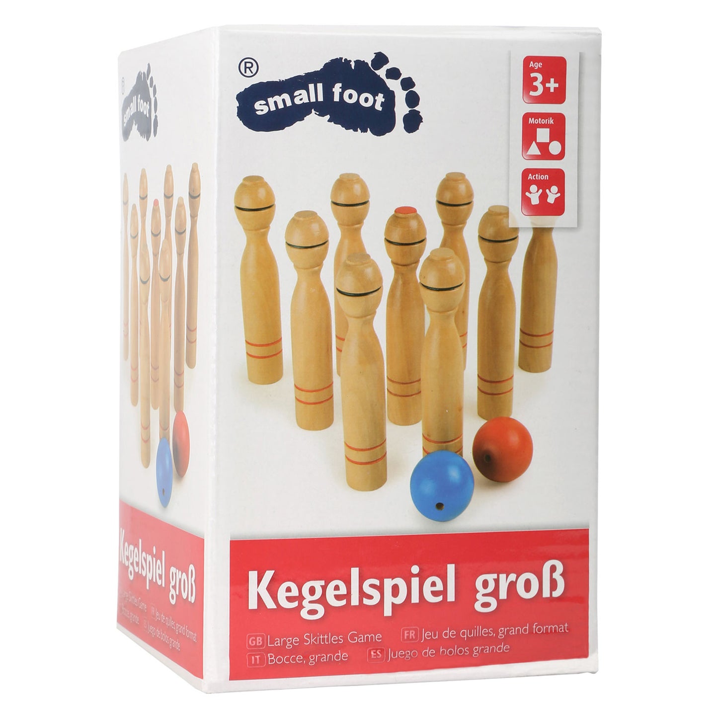 Kleines Fußholzkegelspiel, 11dlg.