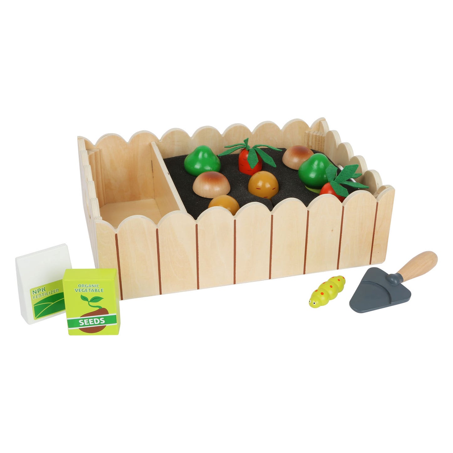Kleiner Fuß Holz Gemüsegarten Spiel Set, 13dlg.