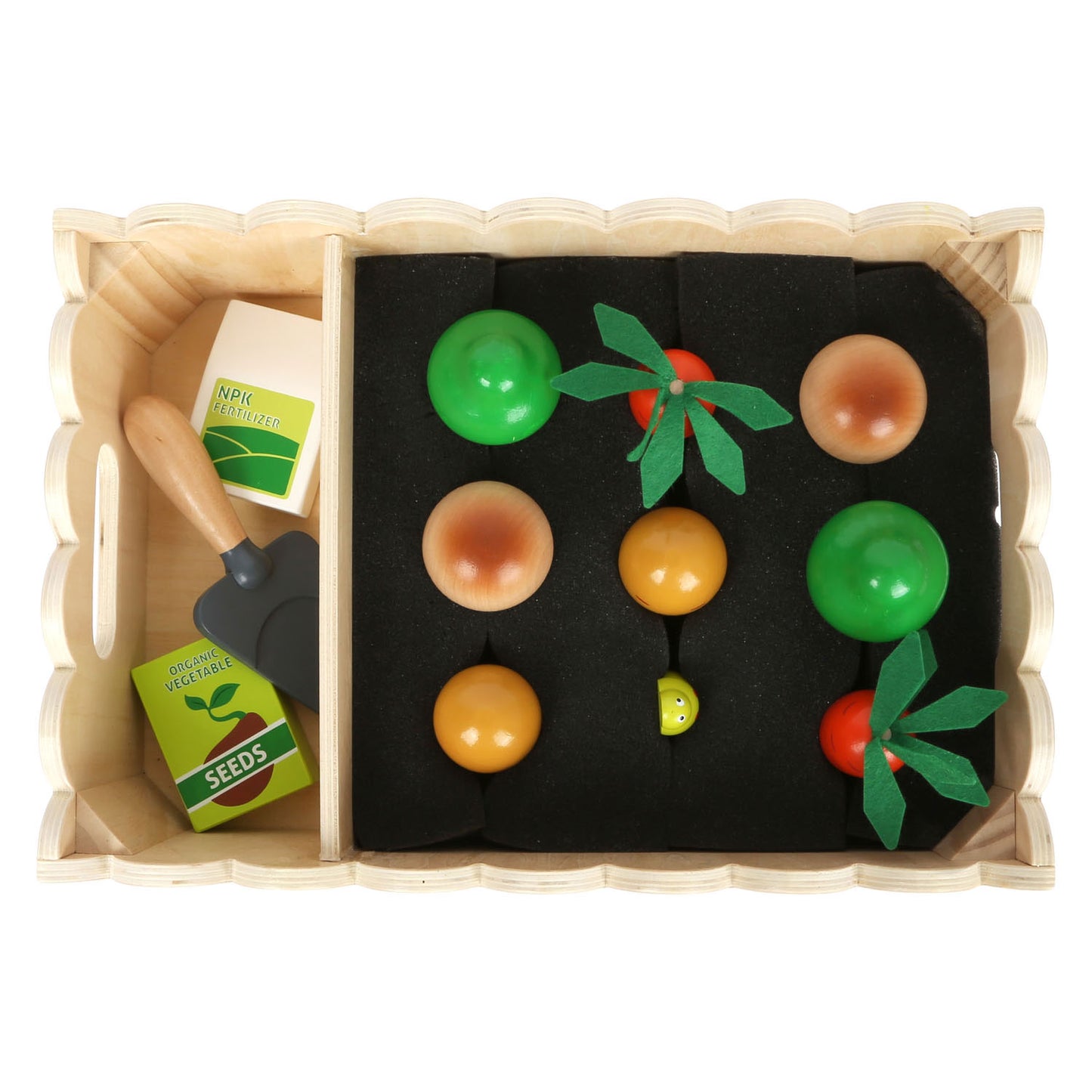 Kleiner Fuß Holz Gemüsegarten Spiel Set, 13dlg.