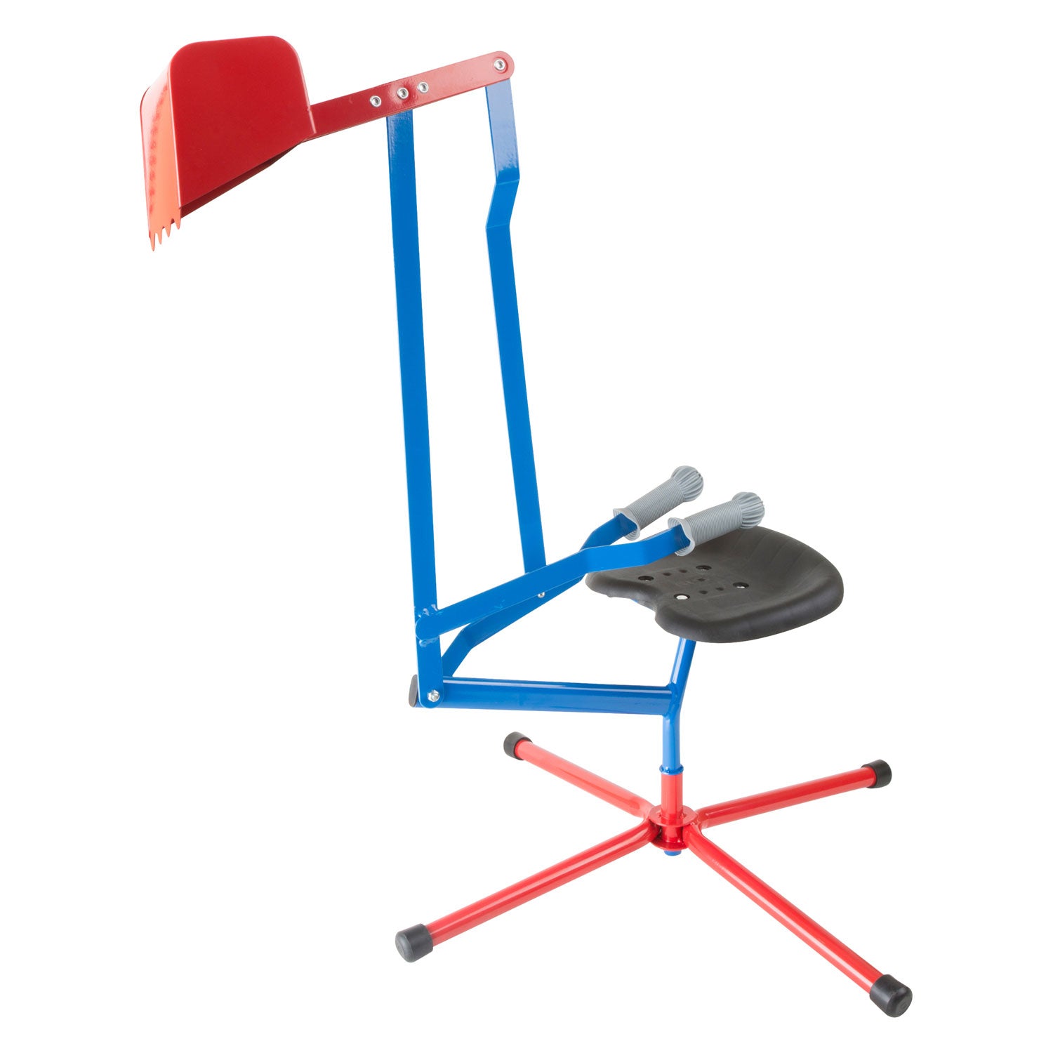 Kleiner Fuß - Metallbagger blau rot
