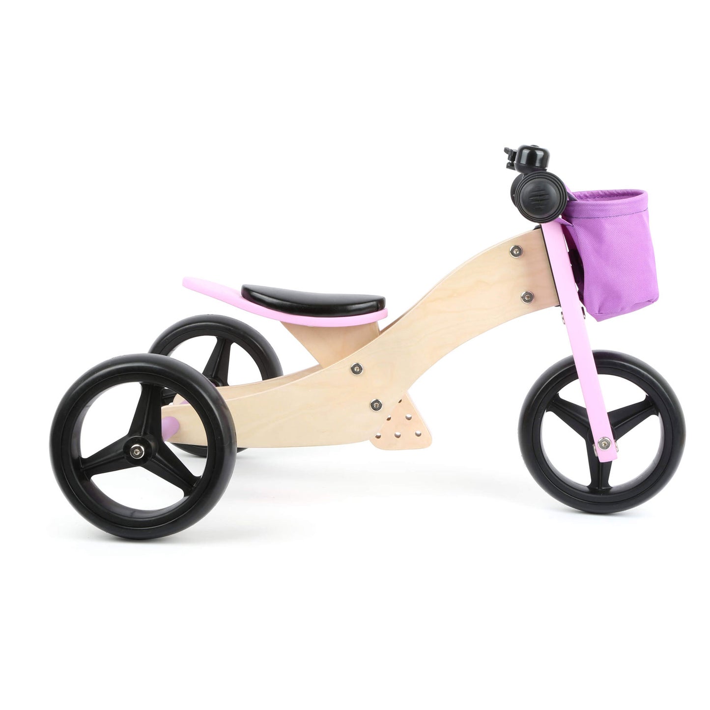 Kleines Fußdreirad und 2in1 Pink