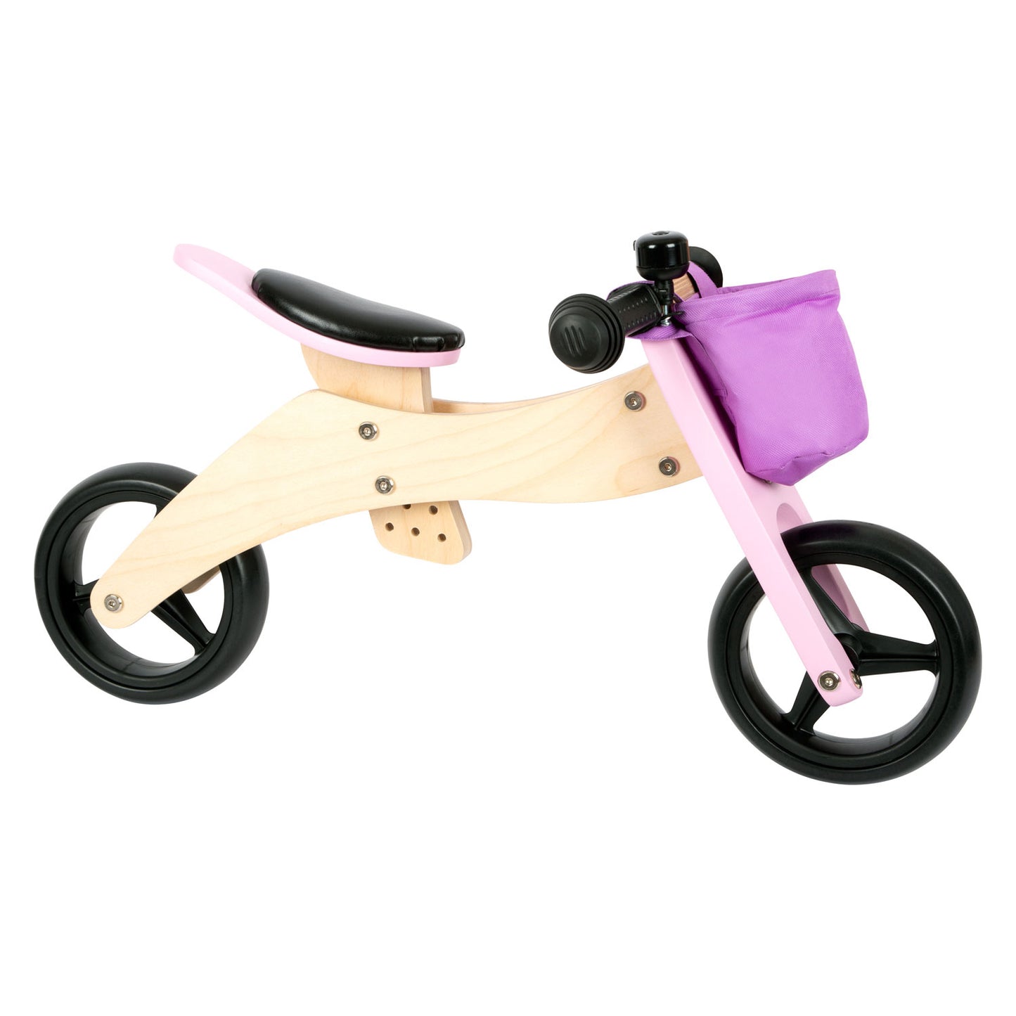 Kleines Fußdreirad und 2in1 Pink