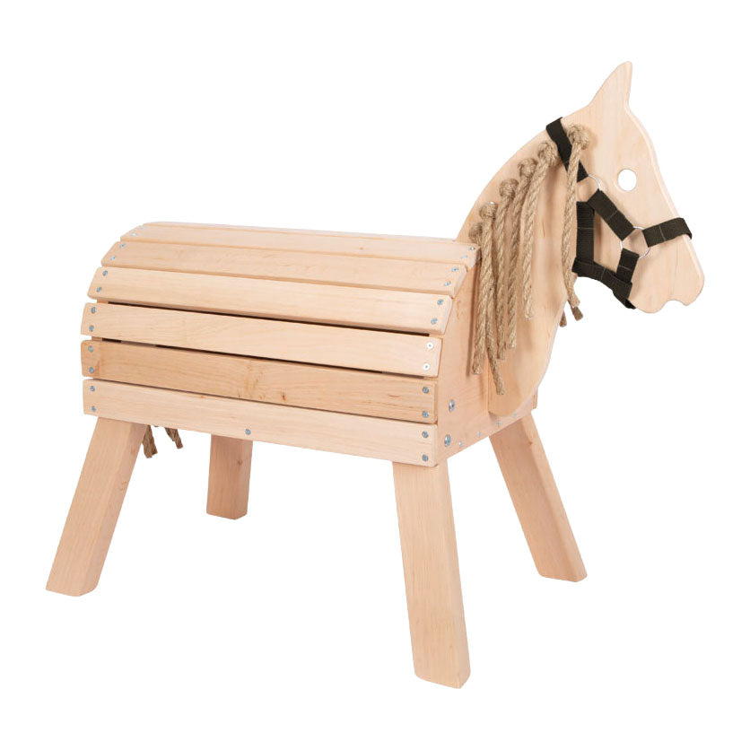 Kleines Fuß Holz Pferd kompakt