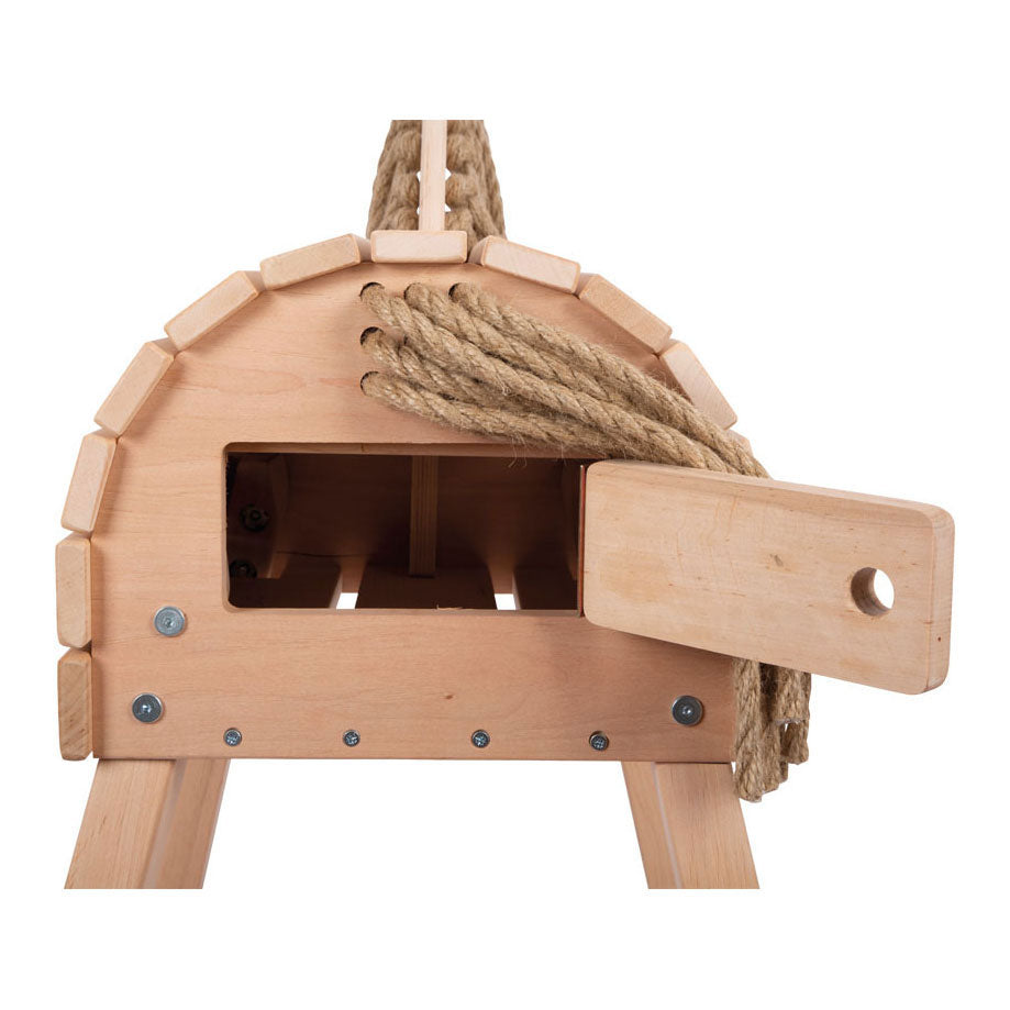 Kleines Fuß Holz Pferd kompakt