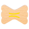 Kleine Fußholz -Playetts Nudeln, 12dlg.