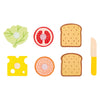 Kleine Fußhölzern -Playets -Sandwich mit Besteck, 7dlg.