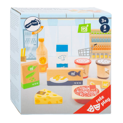 Kleine Fußholz -Playetts kalt und gefrorene Produkte, 9dlg.