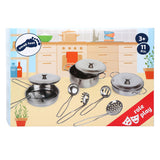 Kleine Fußmetallpfanne Set, 11dlg, - afbeelding 2
