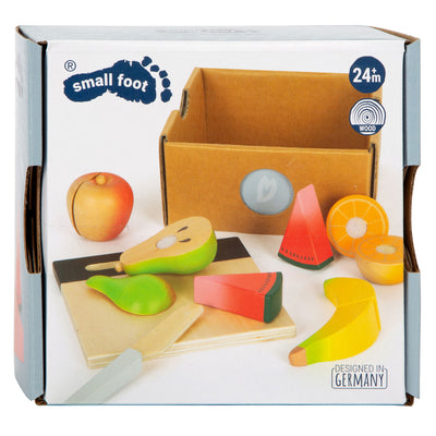 Kleiner Fußholz geschnittene Playets Fruit -Set, 13dlg.