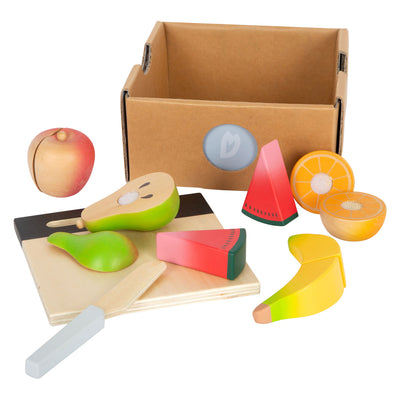 Kleiner Fußholz geschnittene Playets Fruit -Set, 13dlg.