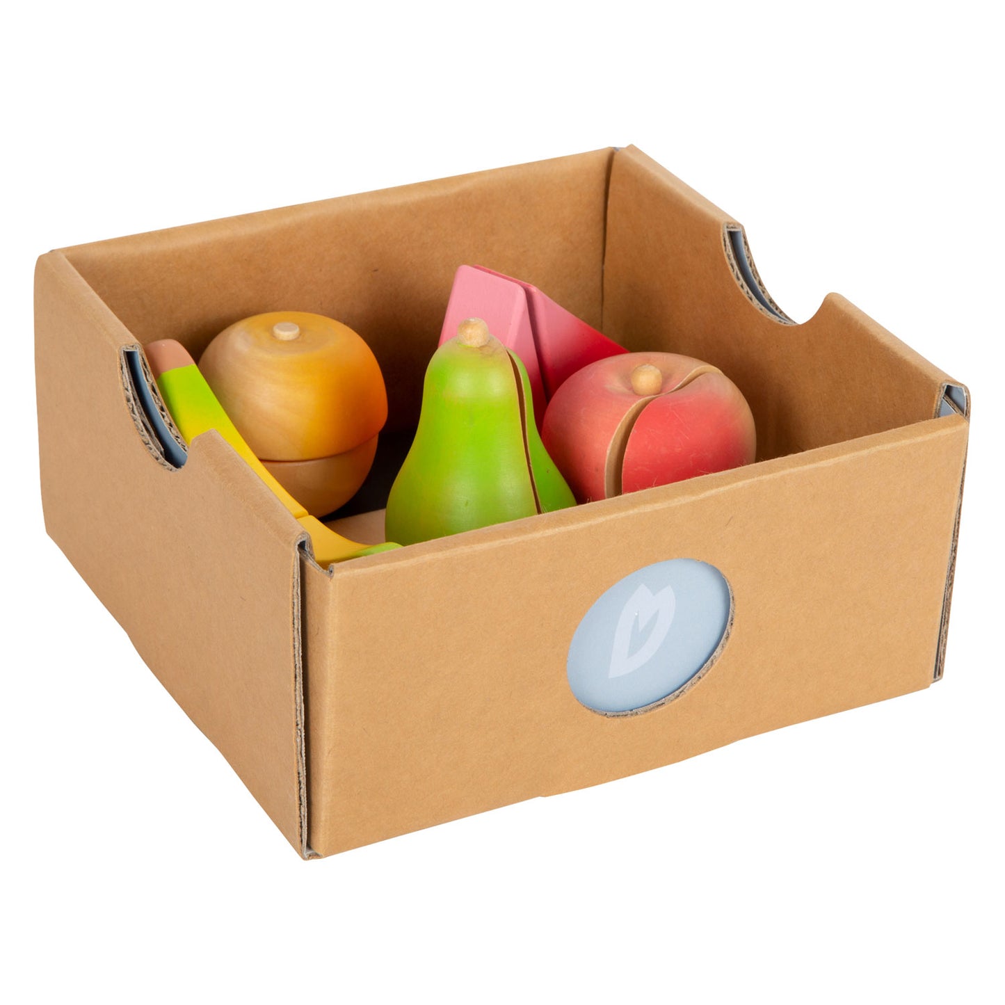 Kleiner Fußholz geschnittene Playets Fruit -Set, 13dlg.