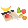 Kleiner Fußholz geschnittene Playets Fruit -Set, 13dlg.
