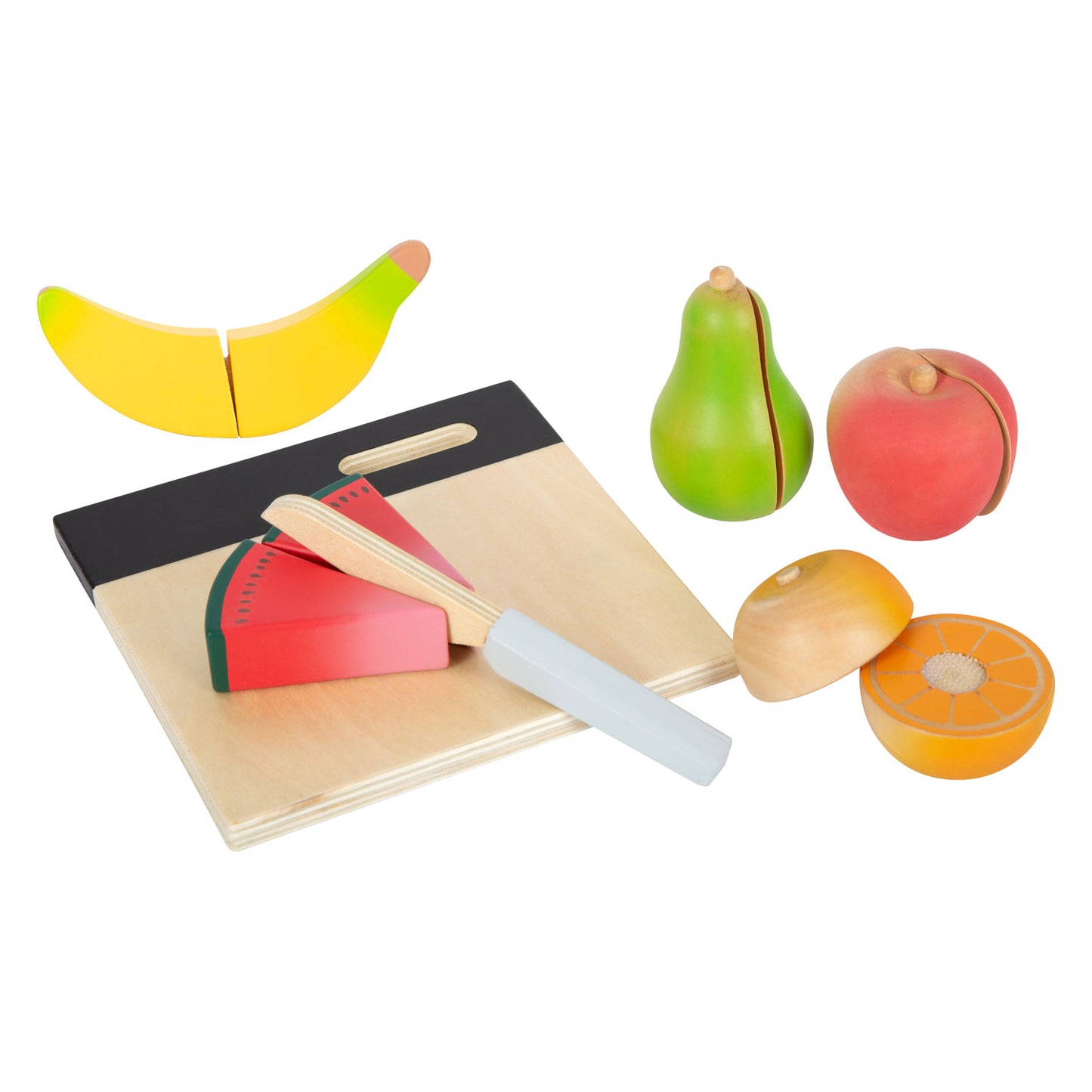 Kleiner Fußholz geschnittene Playets Fruit -Set, 13dlg.
