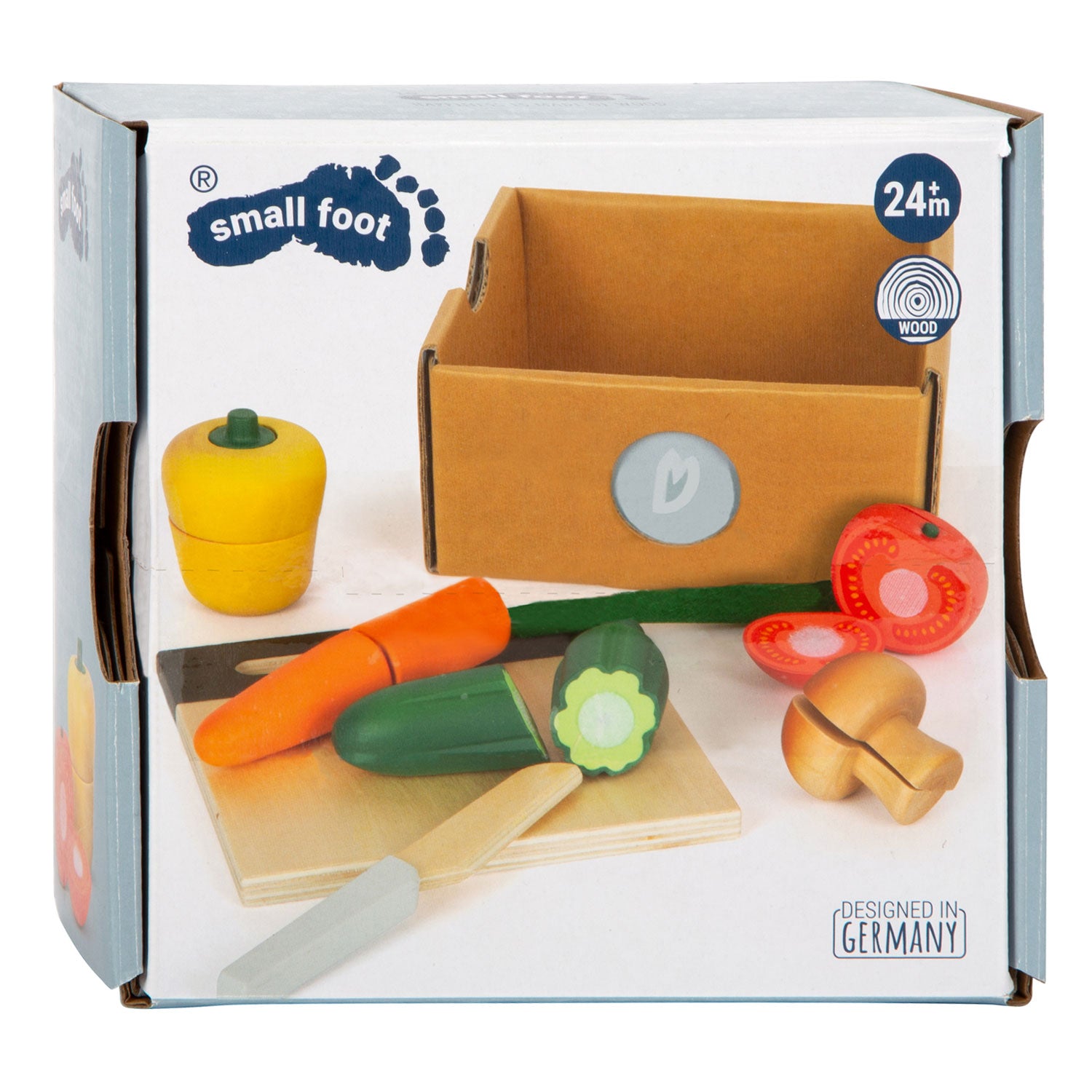 Kleiner Fuß Holz Snijen Speelten Gemüse Set, 13dlg.
