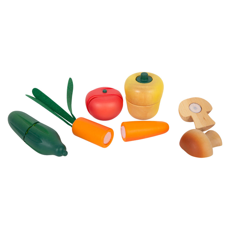 Kleiner Fuß Holz Snijen Speelten Gemüse Set, 13dlg.