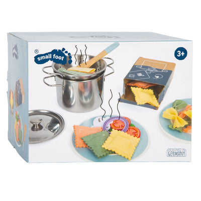 Kleine Fußholz -Playetts Pasta Chef Set, 19dlg.