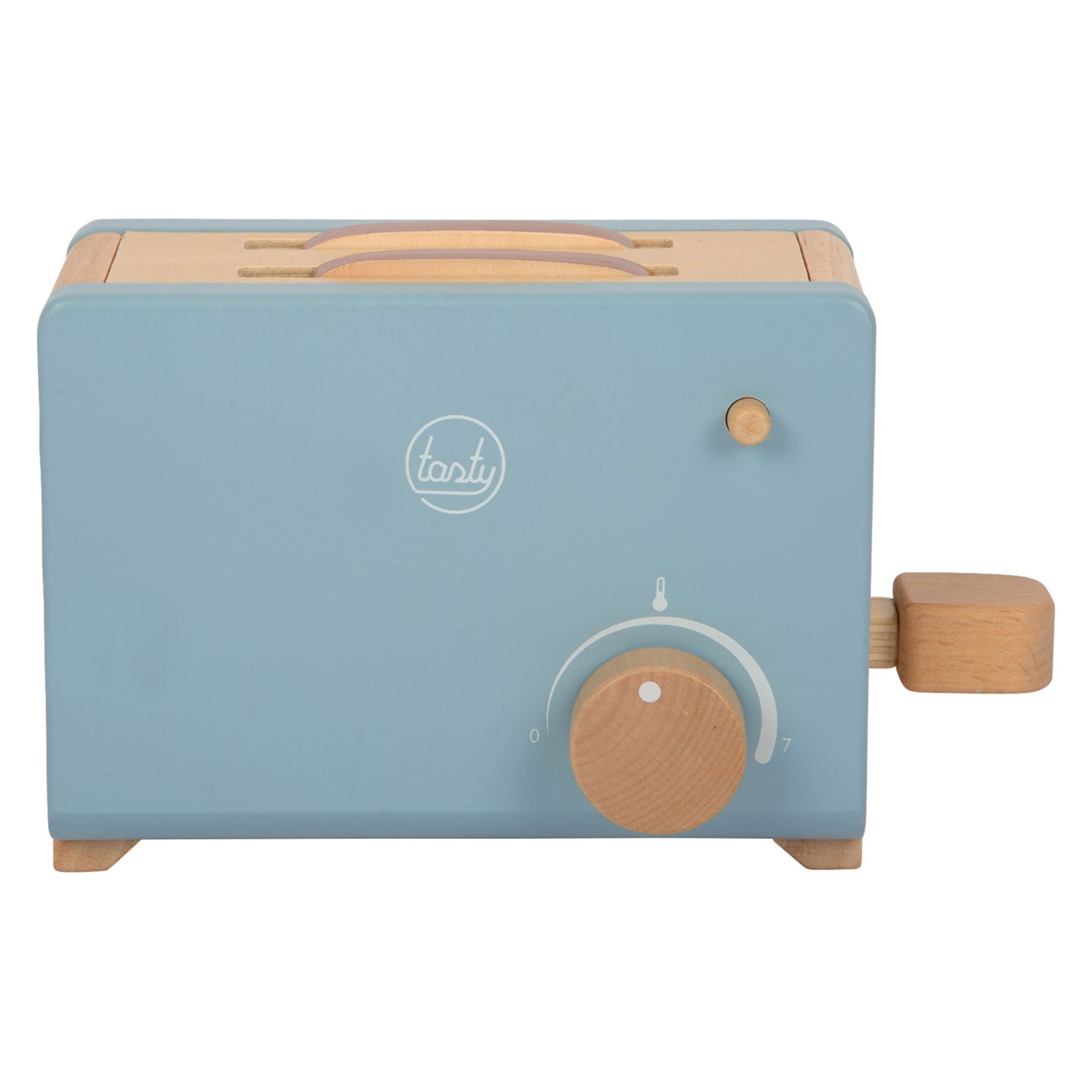 Kleiner Fußholz Toaster Set