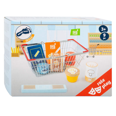 Kleine Fußholzspiele im Einkaufskorb, 9dlg.