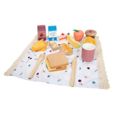 Kleine Fußpicknick -Set mit hölzernen Spielen lecker, 26dlg. - afbeelding 4