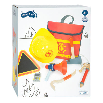 Kleiner Fußfeuerwaffen -Rucksack mit hölzernen Feuerbrigade, 8dlg.