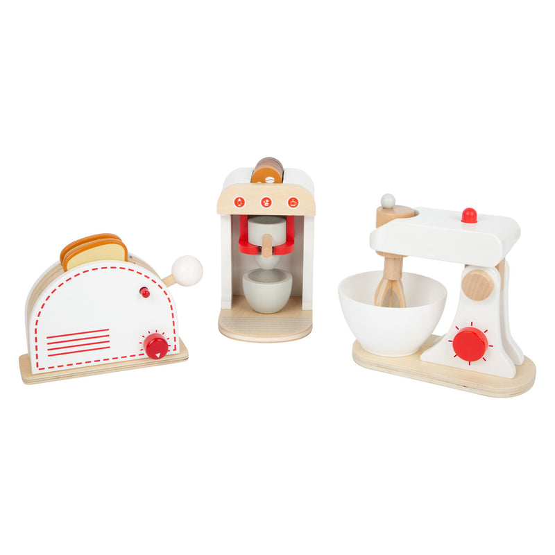 Kleines Fuß -Holzküchenapparat, 3 -Set von 3
