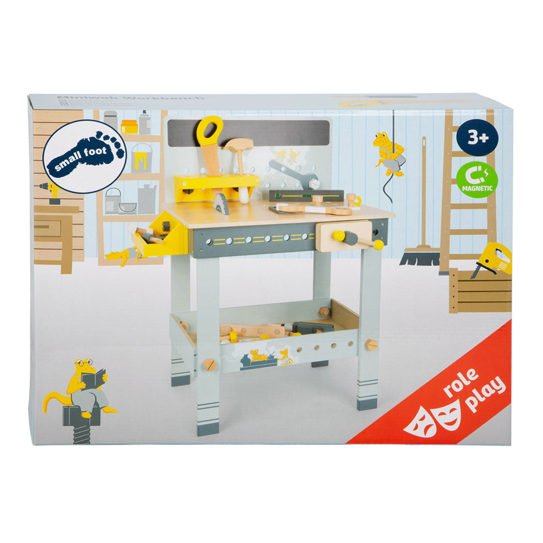 Kleiner Fuß Holz Workbench Miniwob, 52dlg.