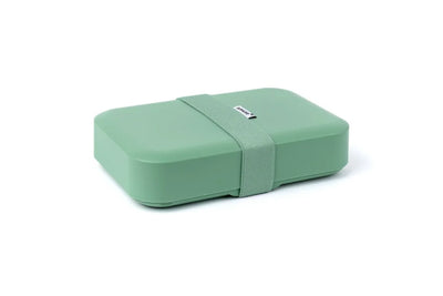 Amuse Lunchbox groß salbei – Brotbox mit Gummizug – Brotkasten – höhenverstellbar – BPA-frei – grün – 900 ml