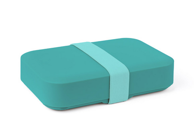 Day to Day Lunchbox Reef groß – 1100 ml – Brotbox mit Gummizug – höhenverstellbare Lunchbox – BPA-freie Lunchbox – hergestellt in Belgien – 215 x 125 x 45 mm