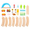 Kleiner Fuß -Holzzug Set City und Countryside, 24dlg.