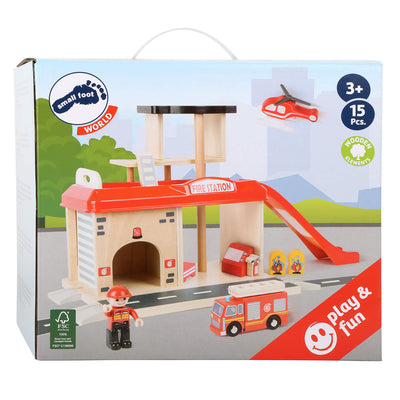 Kleine Fußfeuerwache mit Accessoires, 15dlg.