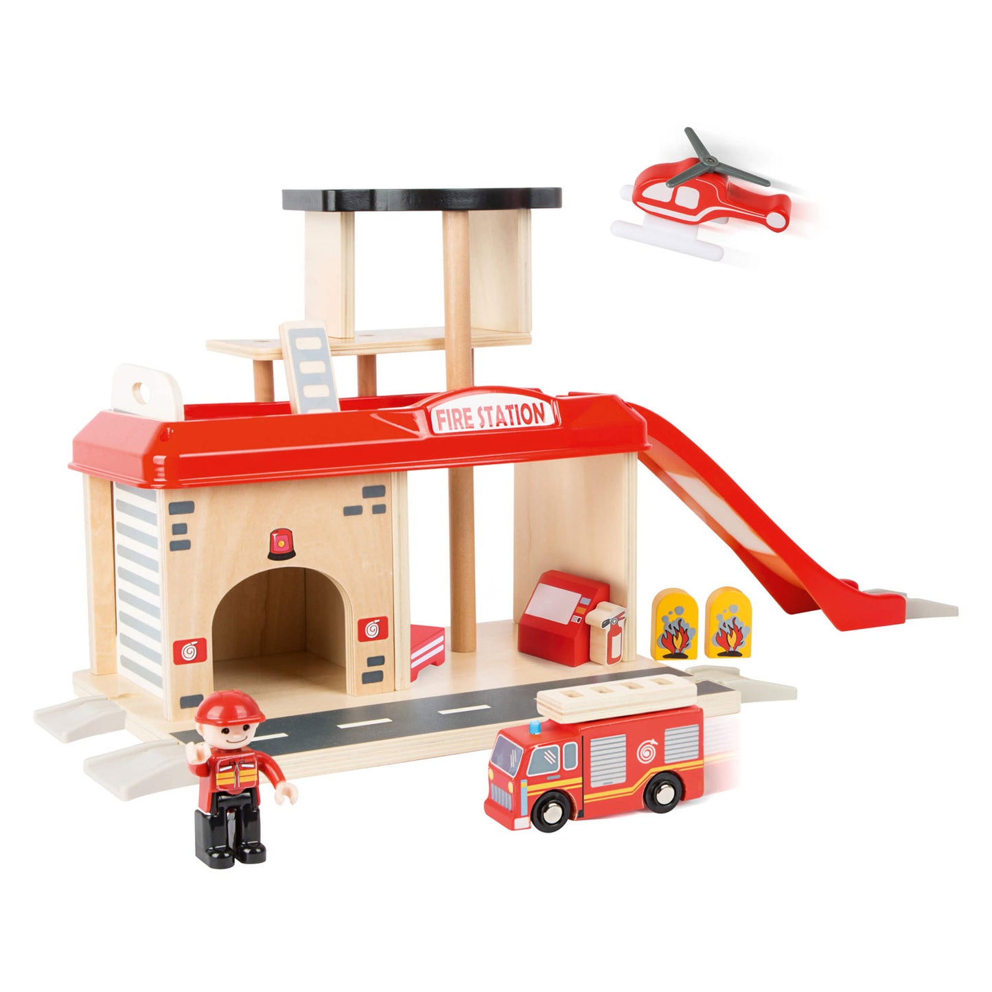 Kleine Fußfeuerwache mit Accessoires, 15dlg.