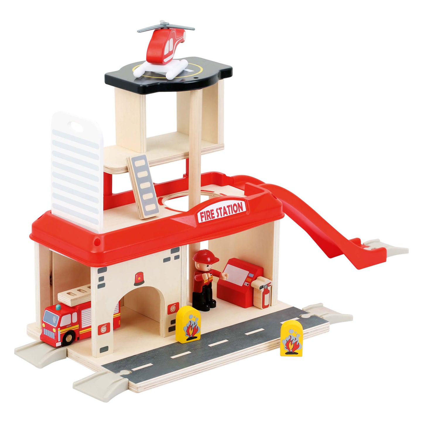 Kleine Fußfeuerwache mit Accessoires, 15dlg.