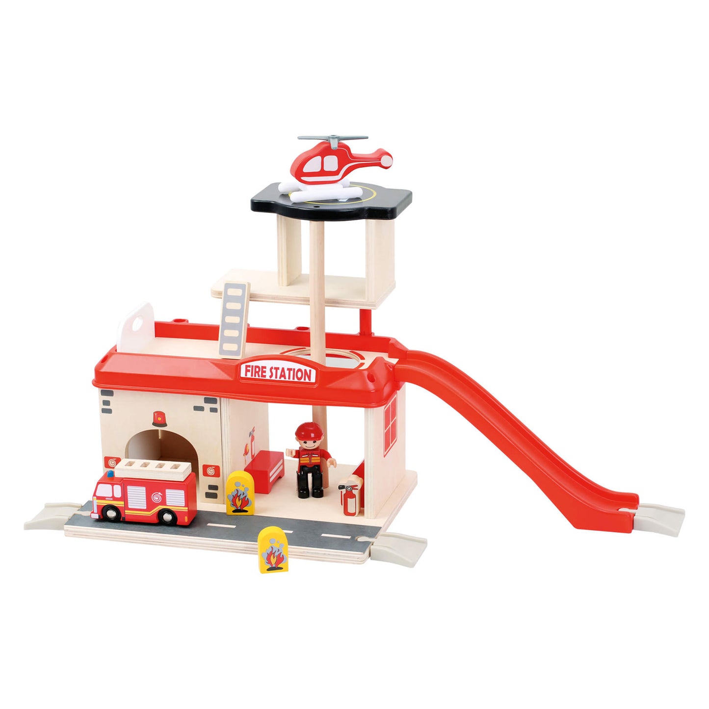 Kleine Fußfeuerwache mit Accessoires, 15dlg.