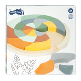 Kleines Fuß -Holzform -Puzzle rund, 24.. - afbeelding 2