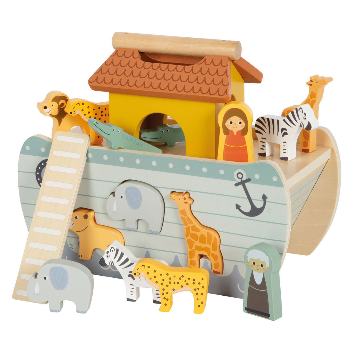 Kleine Fußhölzer Form Eintopf Arche von Noah Safari, 15dlg.