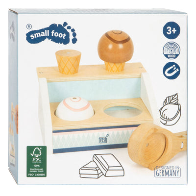 Kleiner Fuß Holz kompaktes Eisstand frisch, 6dlg.