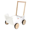 Kleiner Fuß Holz Push Dollwagen kleiner Knopf