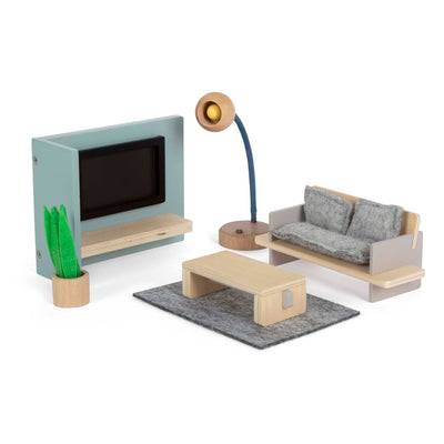 Kleiner Fuß Holz Dollhouse Möbel Wohnzimmer