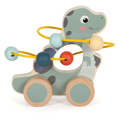 Kleiner Fuß Holzschub Figur Motor Skirs Spiraler Dino