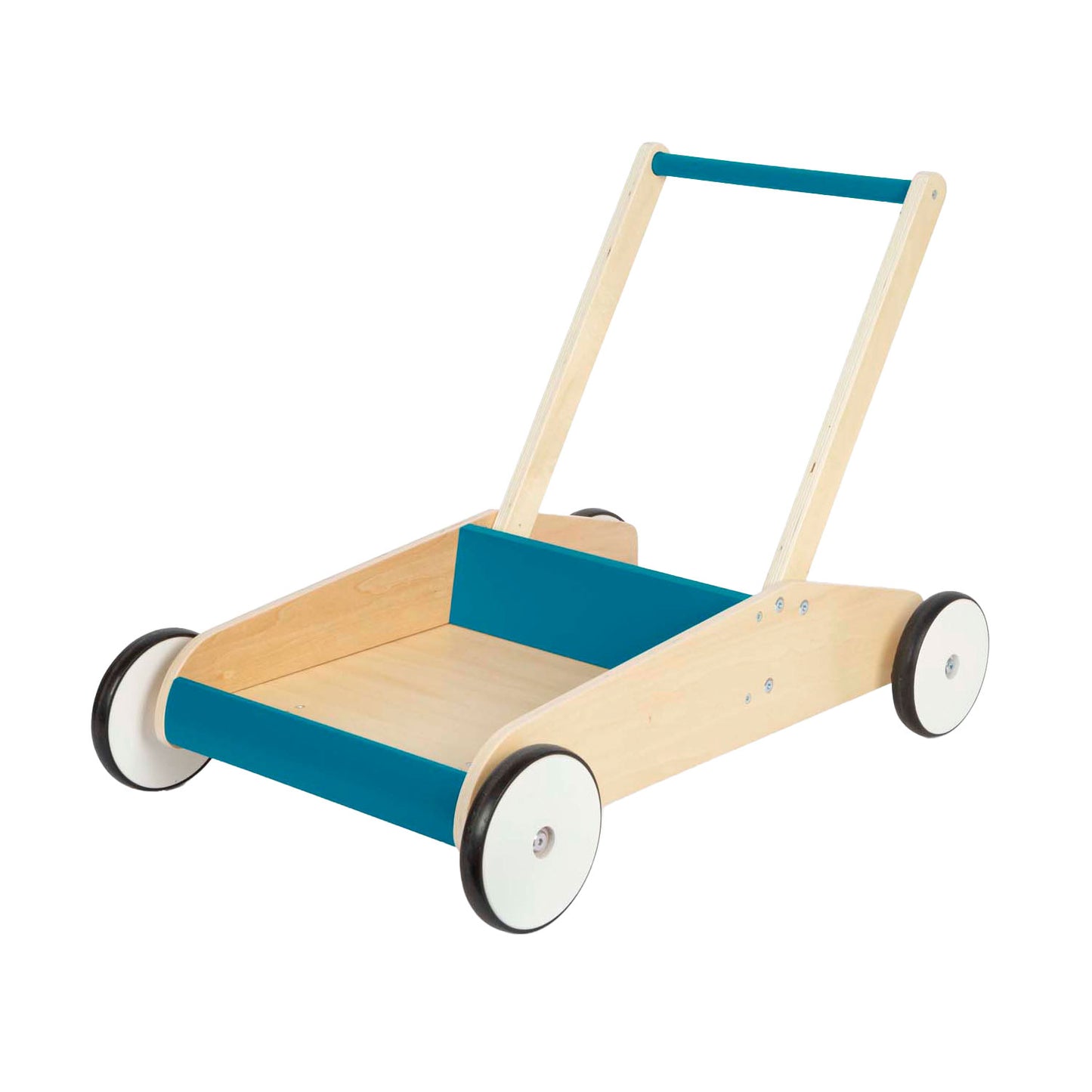 Kleiner Fuß Holz Wanderer Benzinblau