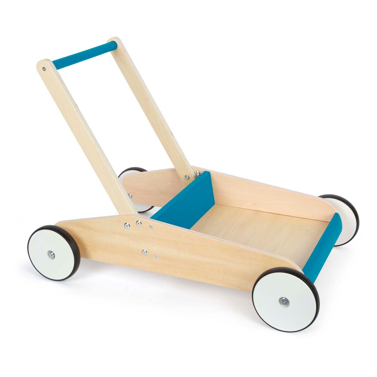 Kleiner Fuß Holz Wanderer Benzinblau