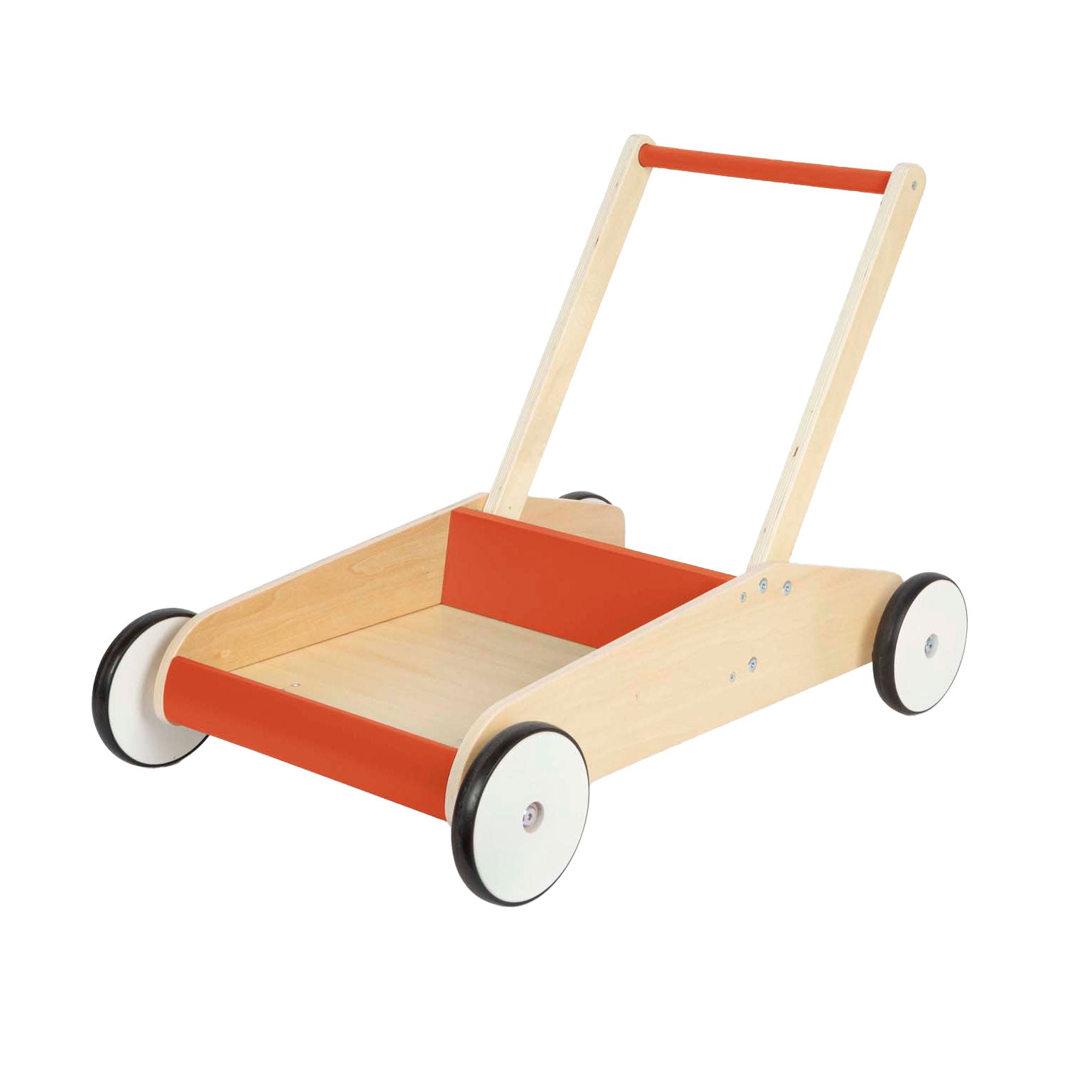 Kleiner Fuß Holz Walker Kupferrot