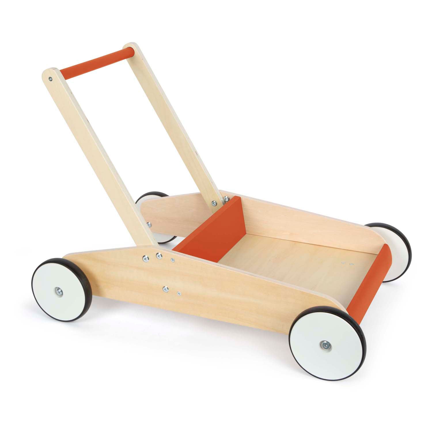 Kleiner Fuß Holz Walker Kupferrot
