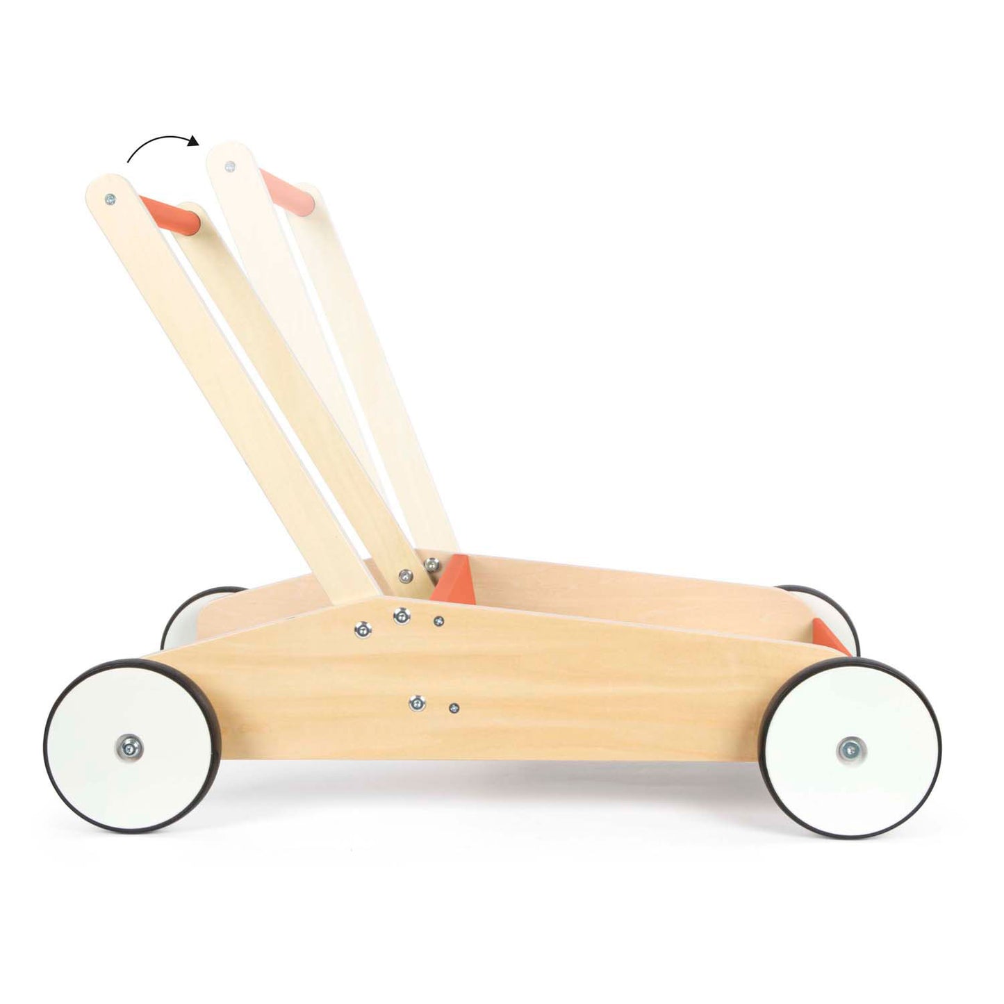 Kleiner Fuß Holz Walker Kupferrot