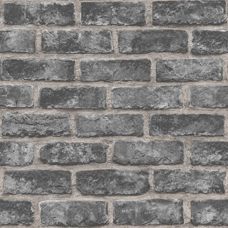Niederländische Wandverkleidung Niederländische Wandverkauftpaper Ziegel Schwarz schwarz