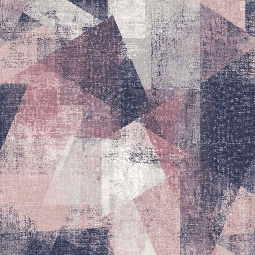 Niederländische Wandverkleidung Niederländische Wandverkauftpaper Perspektiven rosa und lila
