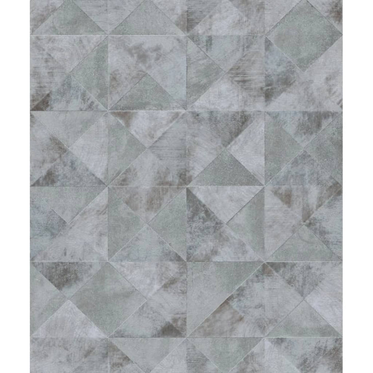 Nordwand Noordwand Tapete topchische Grafikformen Facetten Metallic Grey