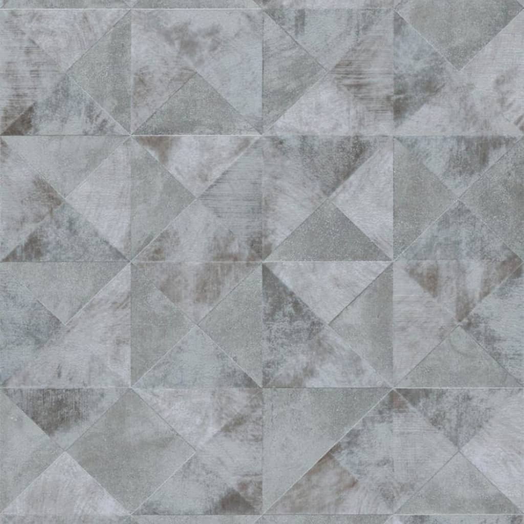 Nordwand Noordwand Tapete topchische Grafikformen Facetten Metallic Grey