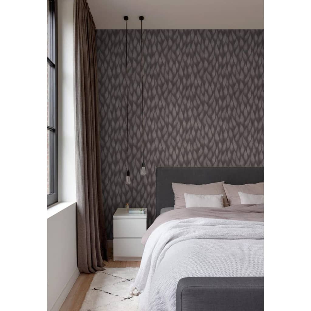 Noordwand noordwand tapete topchische flammen und tropfen metallic grau